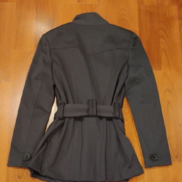 Women's Double-Breasted Gray Jacket - Picture 4 of 6